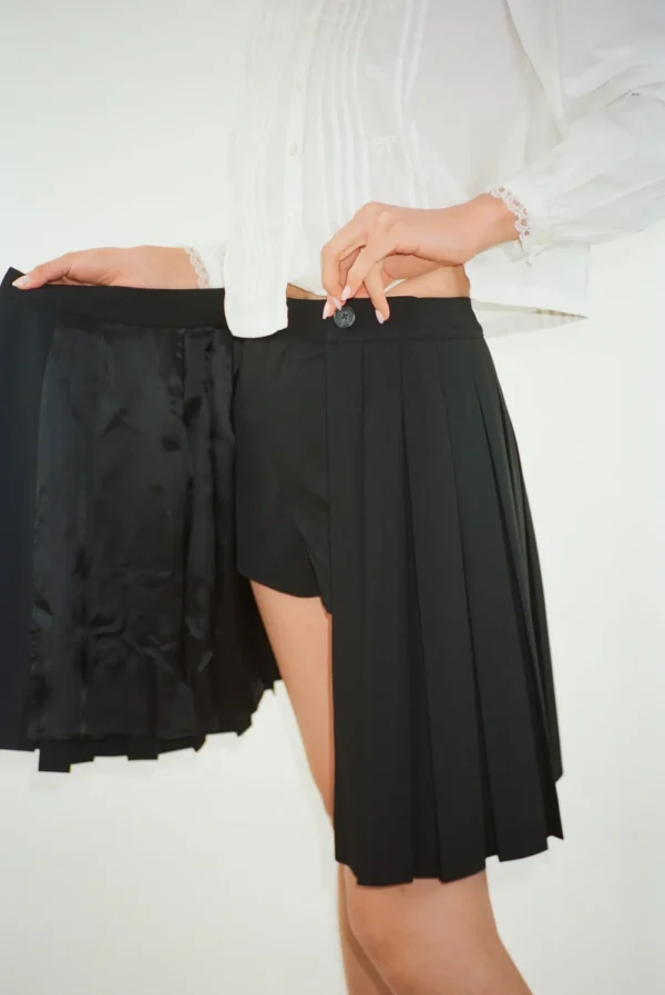 Uniform^Sandy Liang Astra Skort In Black