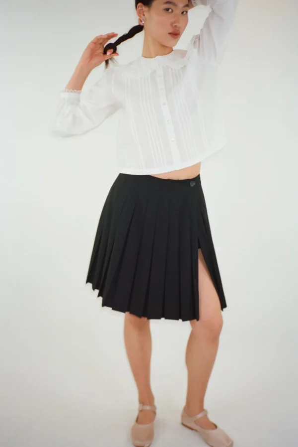 Uniform^Sandy Liang Astra Skort In Black