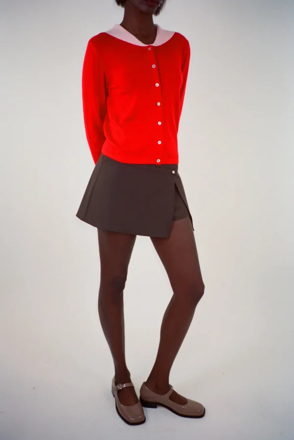Uniform^Sandy Liang Goto Skort In Brown