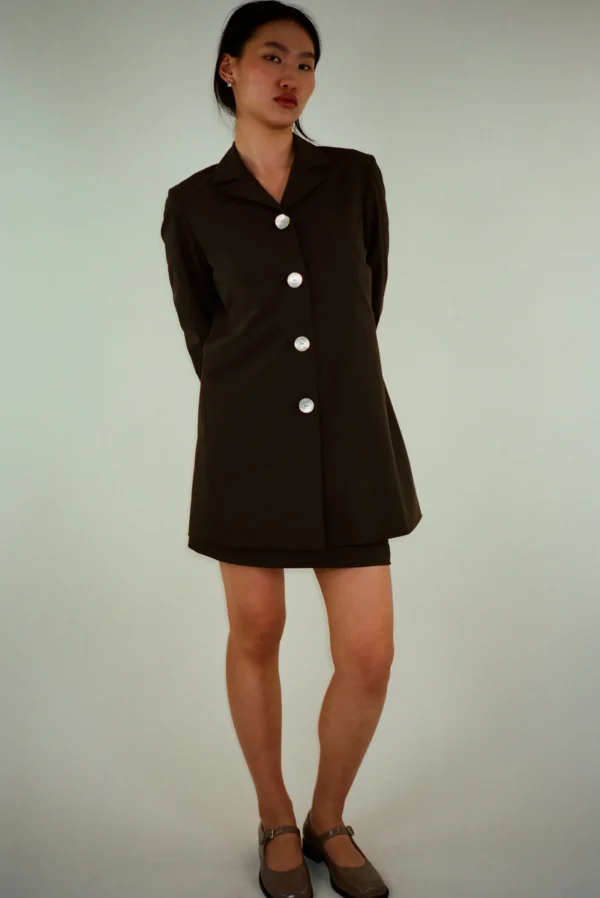 Outerwear^Sandy Liang Greene Coat In Brown