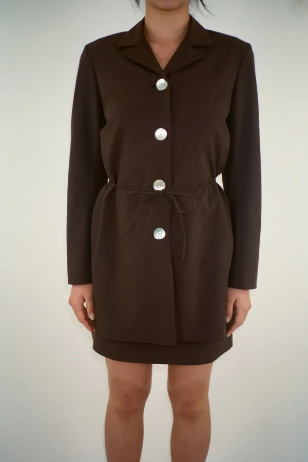 Outerwear^Sandy Liang Greene Coat In Brown