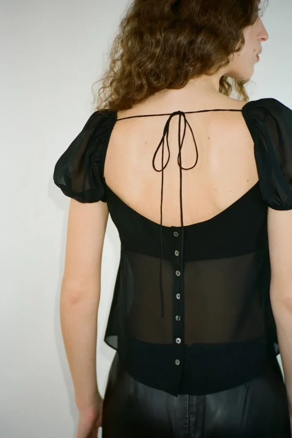 Tops^Sandy Liang Katina Top In Black
