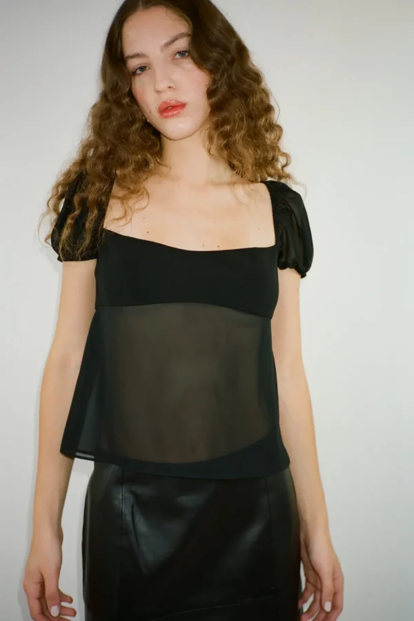 Tops^Sandy Liang Katina Top In Black