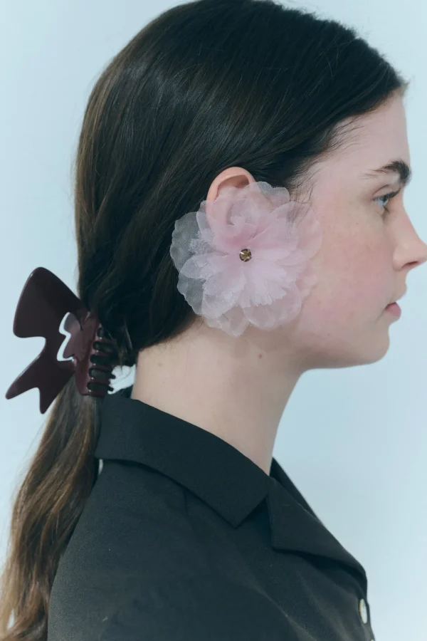 Bridal^Sandy Liang Muff Earrings In Icy Pink